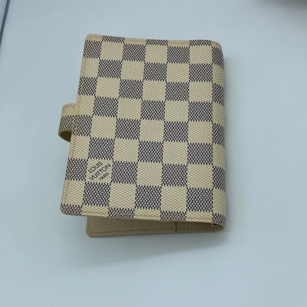 LOUIS VUITTON DAMIER AZUR PM AGENDA BOOKLET W/ BOX